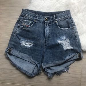 Diesel Denim Boyfriend Shorts